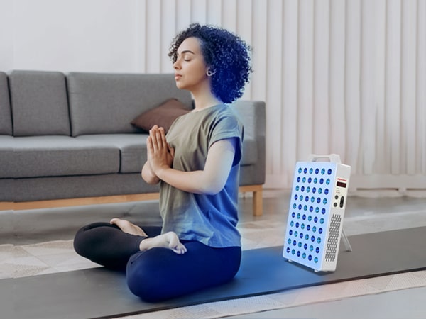 BONTANNY Blue/Yellow Light Therapy, 450/480/590nm 3 Wavelengths Remote Control