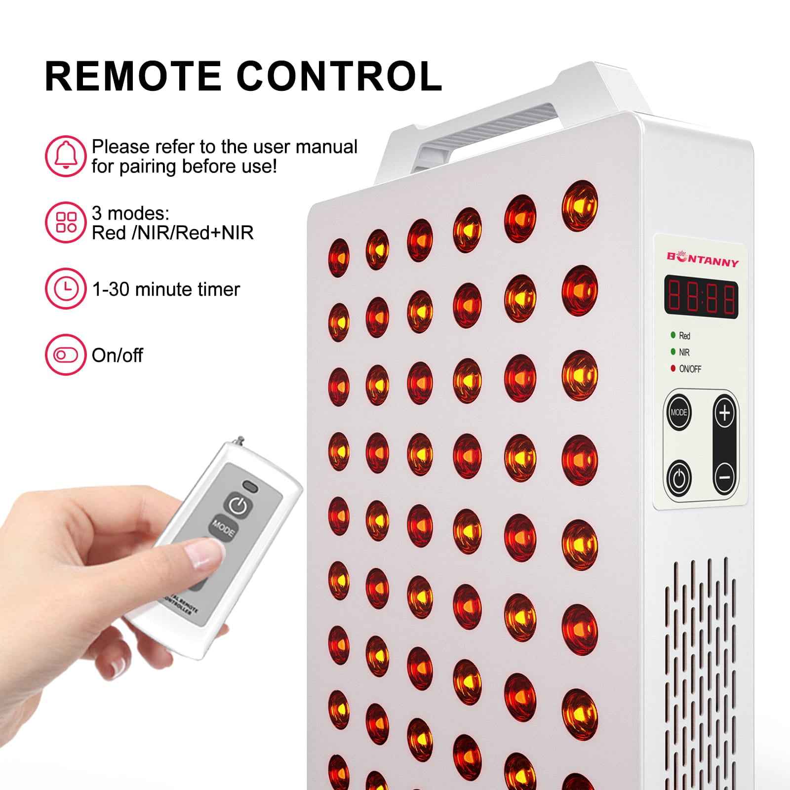 Bontanny BO-300 Desktop Red Light Therapy Panel – 5 Wavelengths (630–850nm)