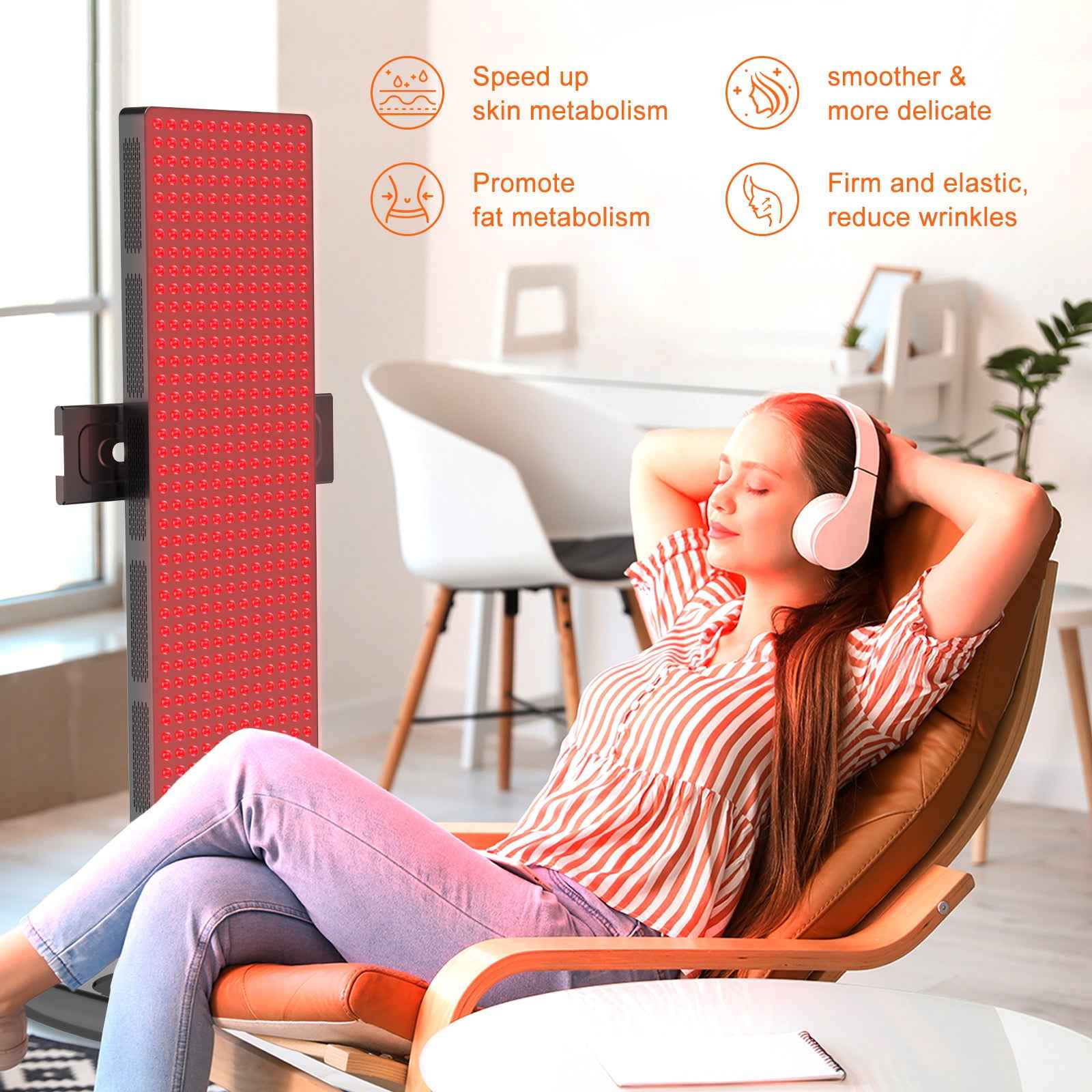 Bontanny Remote Control Series Professional Red Light Therapy Device with Stand