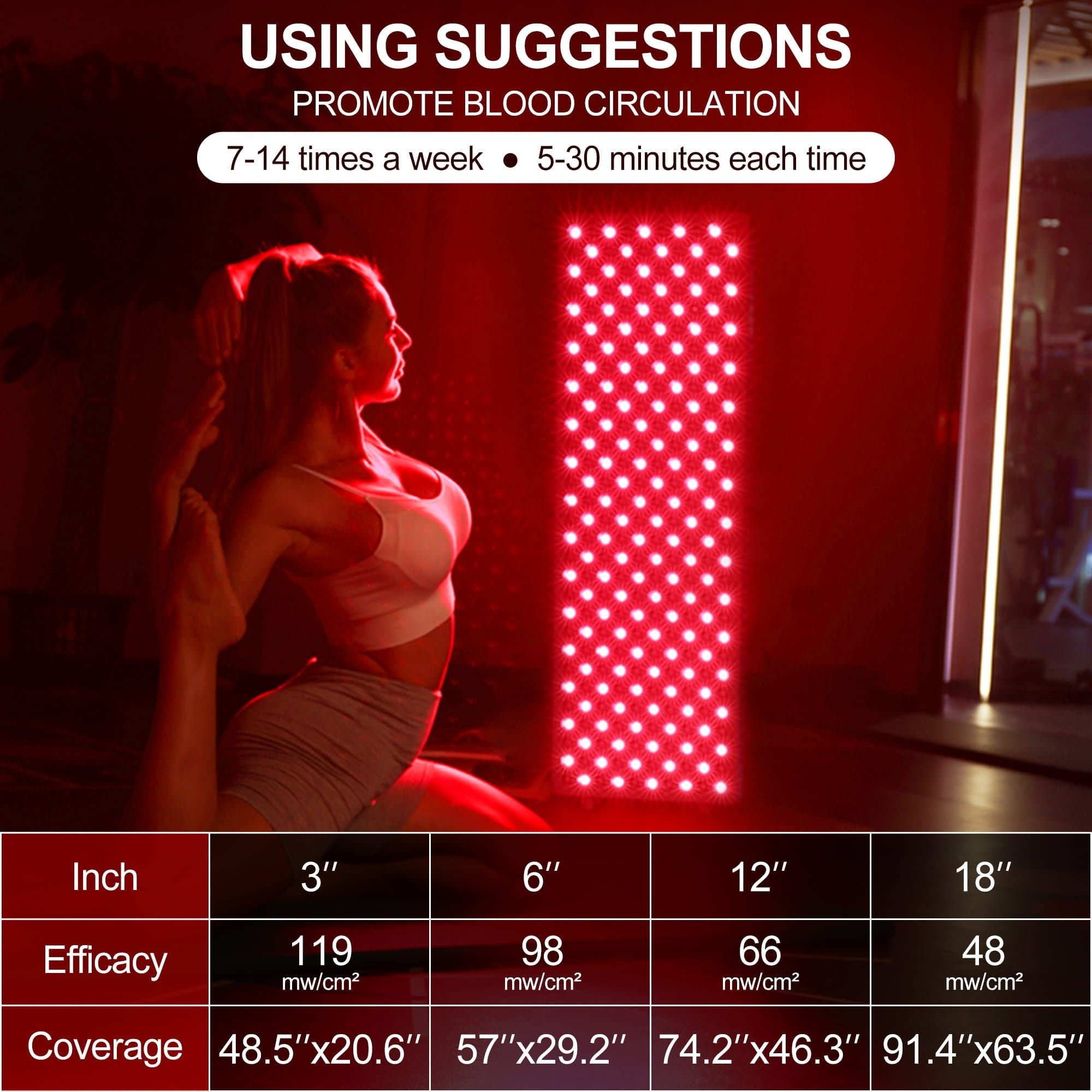 Bontanny Red Light Therapy Device - Professional Treatment (Stand Not Included)