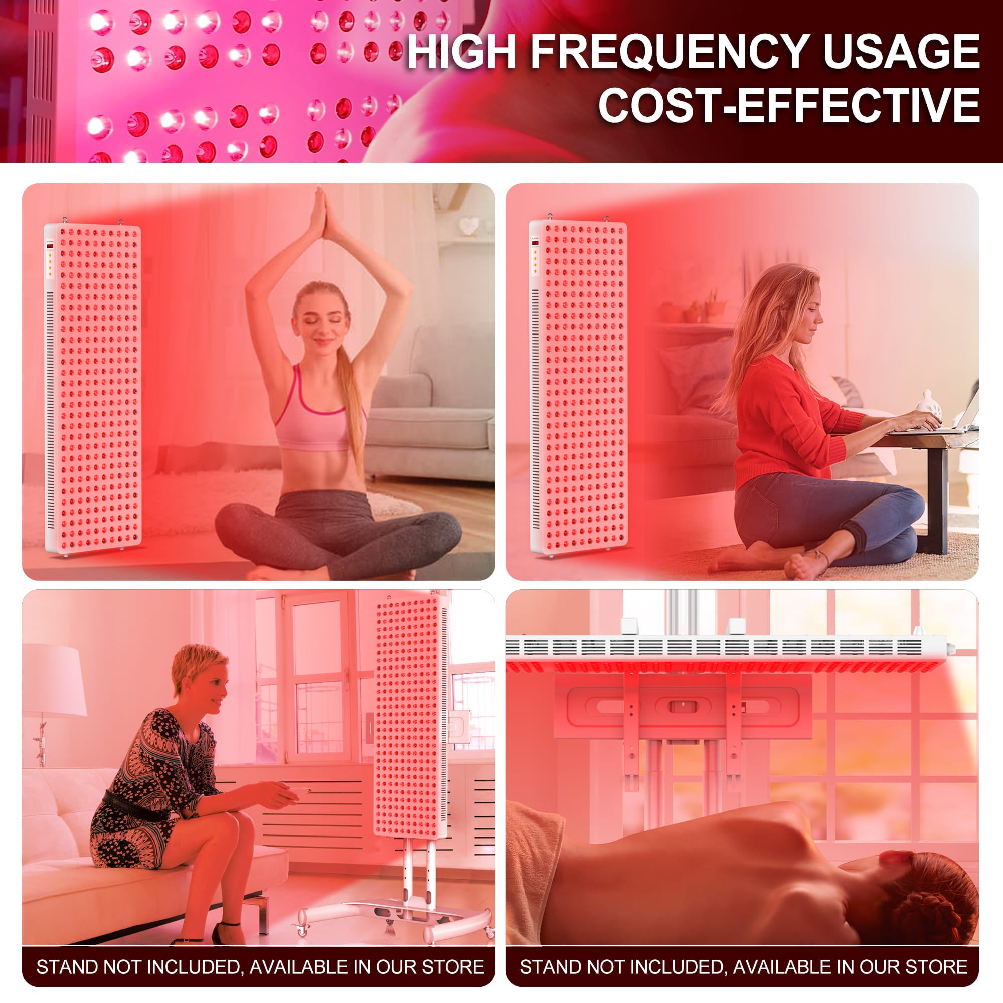 Bontanny Red Light Therapy Device - Professional Treatment (Stand Not Included)