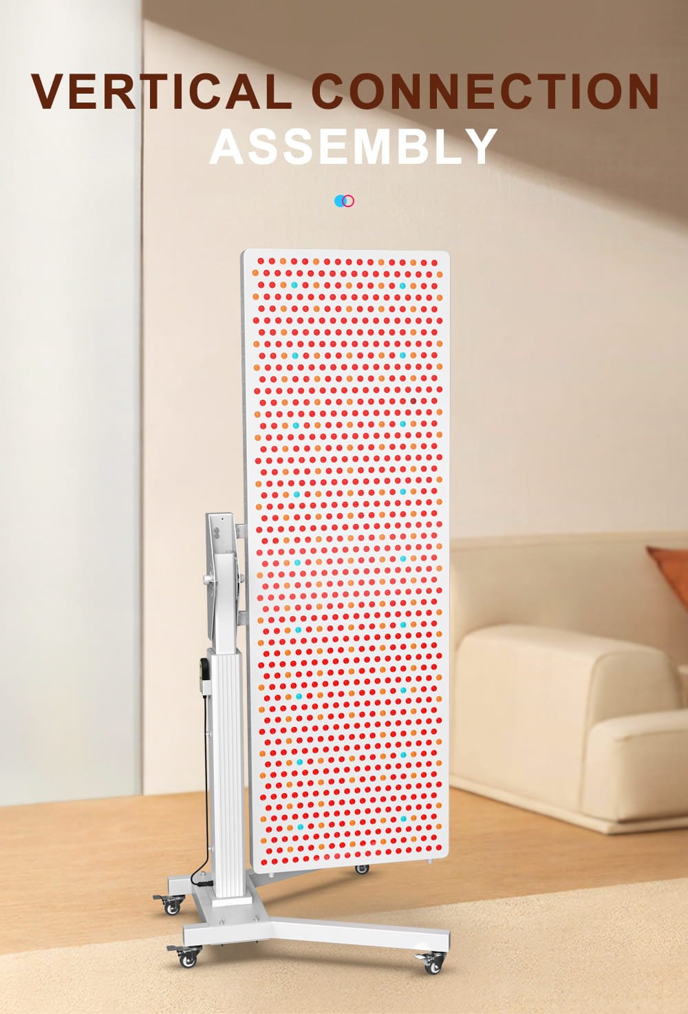BONTANNY 1500W Medical-Grade Red Light Therapy Panel — 7-Wavelength LED Panel (480/630/660/810/830/850/1060nm) – Red/NIR/Blue Therapy with Stand
