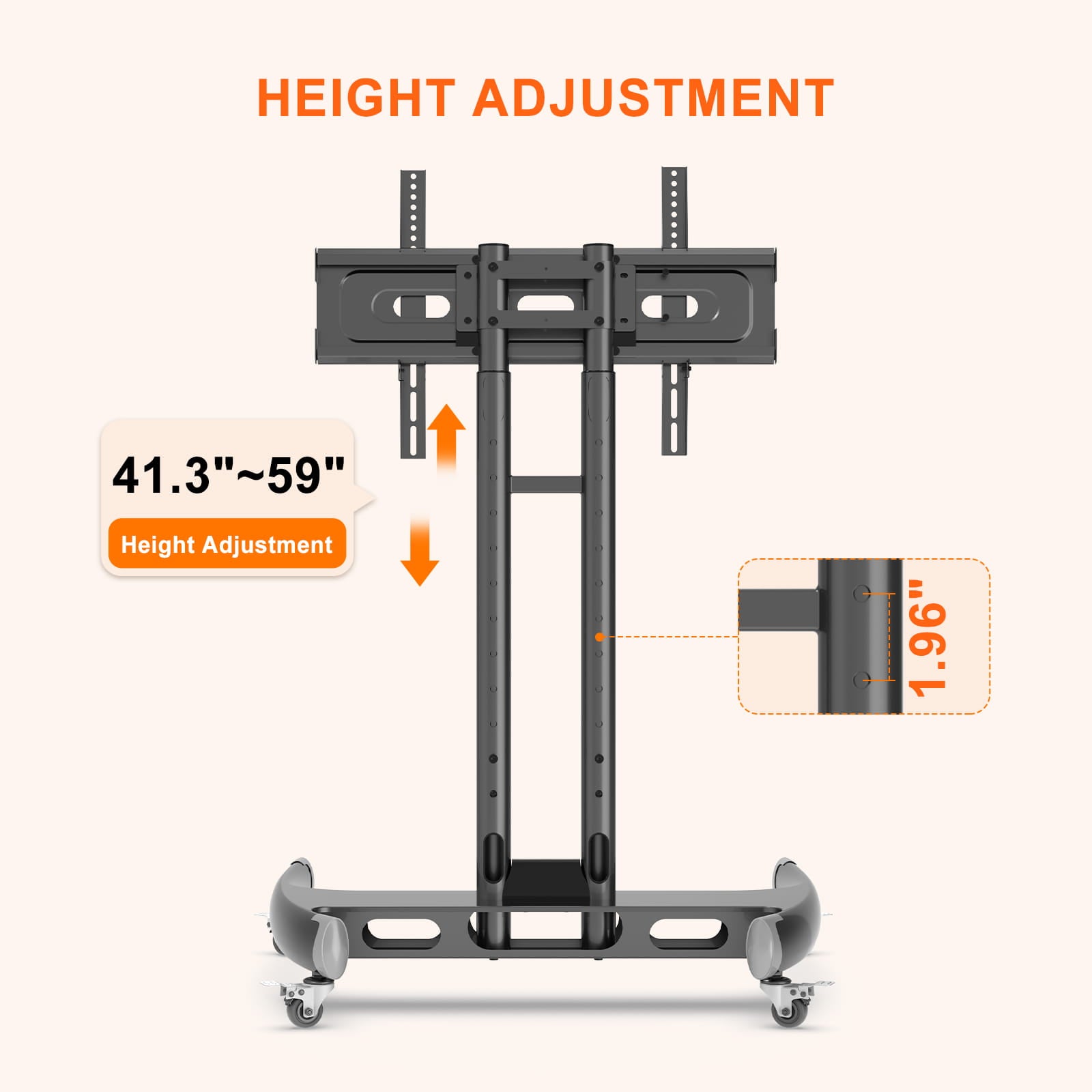 Red Light Therapy Stand for BONTANNY Full-Body Panel in Black