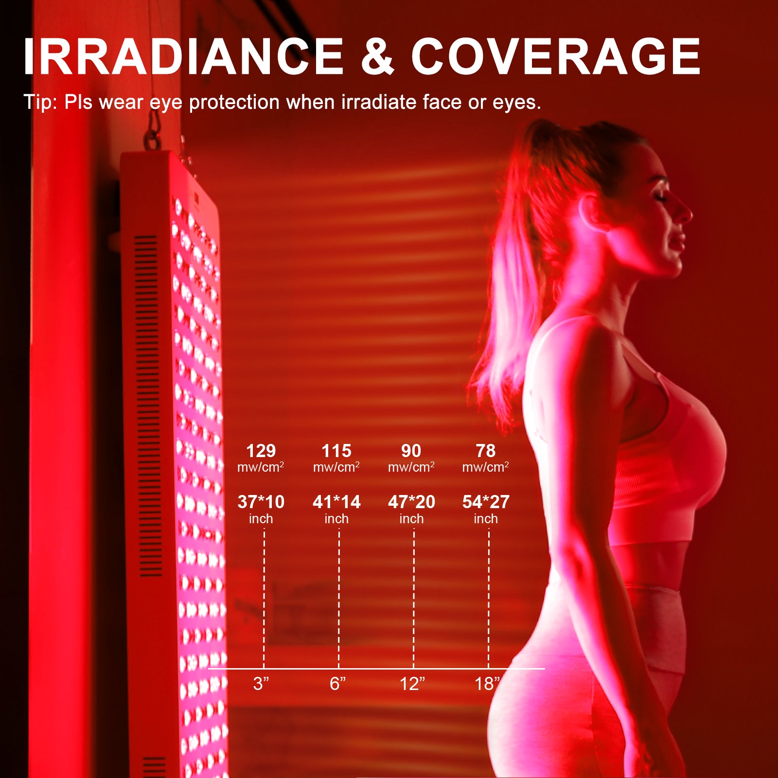 Bontanny Moving Pro -400WSeries Professional Red Light Therapy Device with Stand