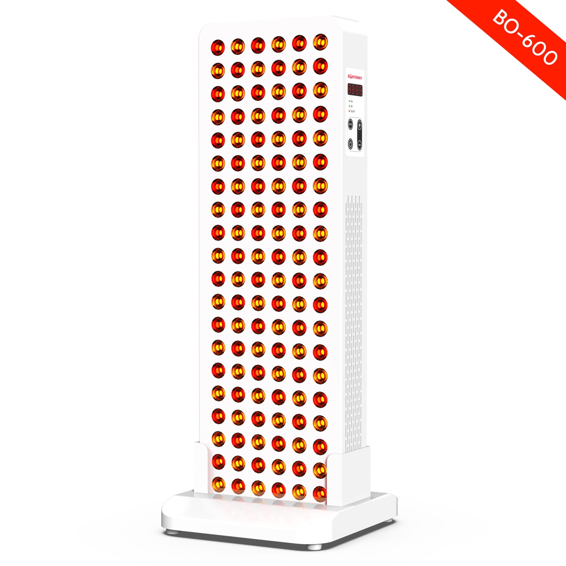 BONTANNY Red Light Therapy with Base, 630/660/810/830/850nm 5 Wavelengths Red Near Infrared Light Device, 224 Dual Chip LEDs
