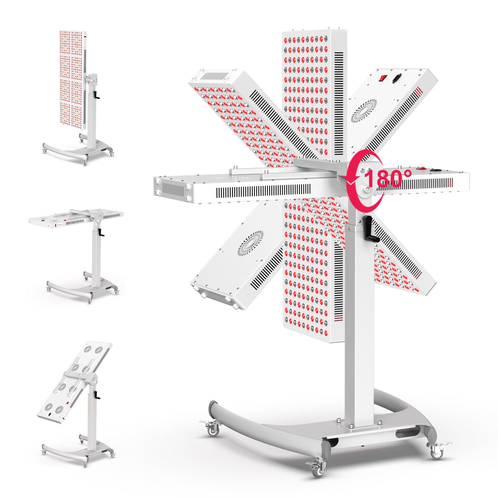 Bontanny Pro Red Light Therapy Device with Stand - Mobile Professional Series (Adjustable 180° )