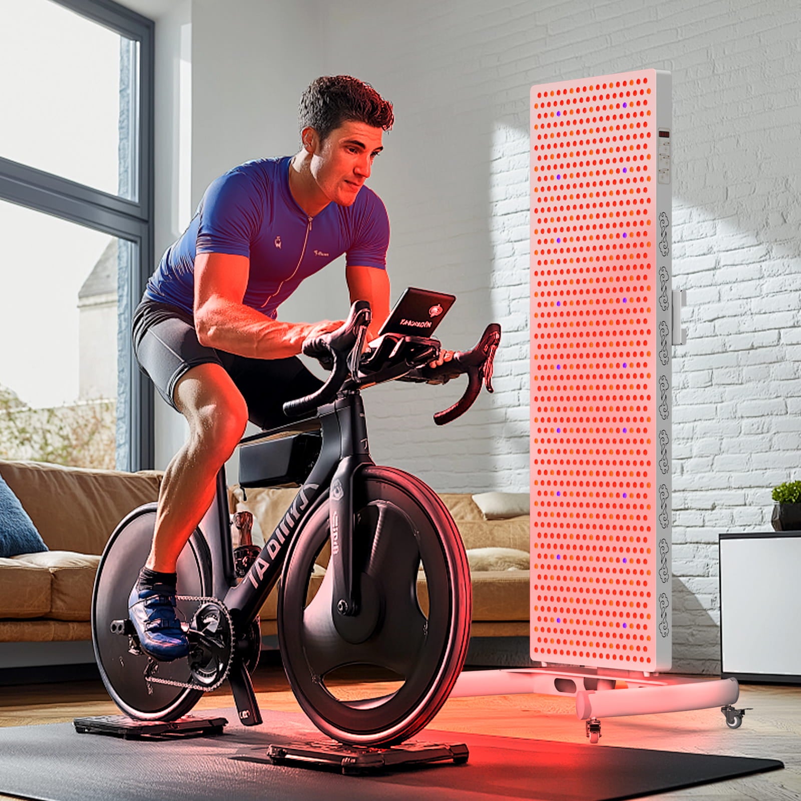 BONTANNY 1500W 7-Band Light Therapy Panel | 480nm Blue Light + 630-1060nm Red/Near-Infrared LED Device | Enjoy full-body healing and rejuvenation at home.【Delivery in 30-35 days】