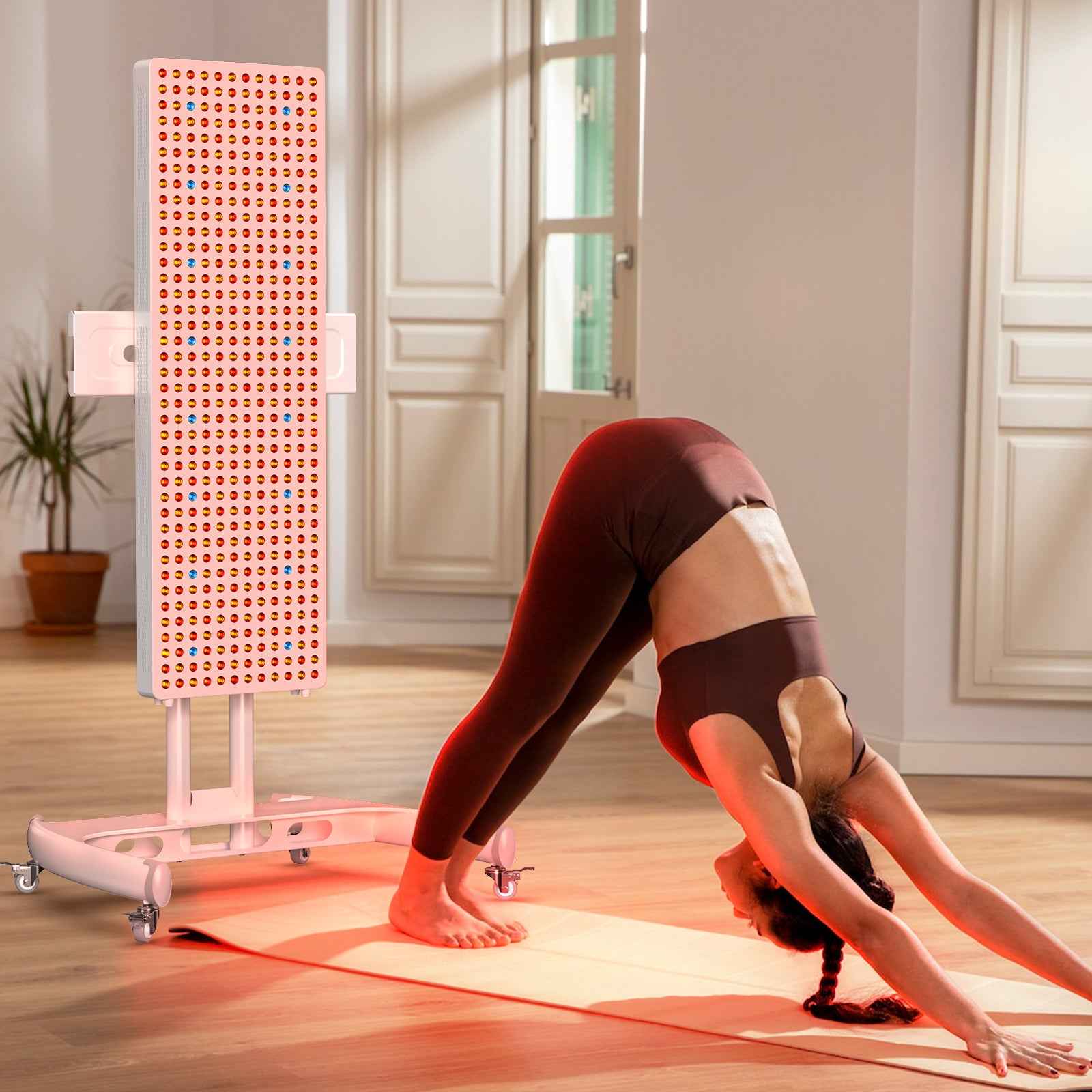 Bontanny Full Body Red Light Therapy Device – 480 LED Beads, 7-Band Red, Blue & Near Infrared (630/660/810/830/850/1060nm), With Stand | BO1500 / BO2400