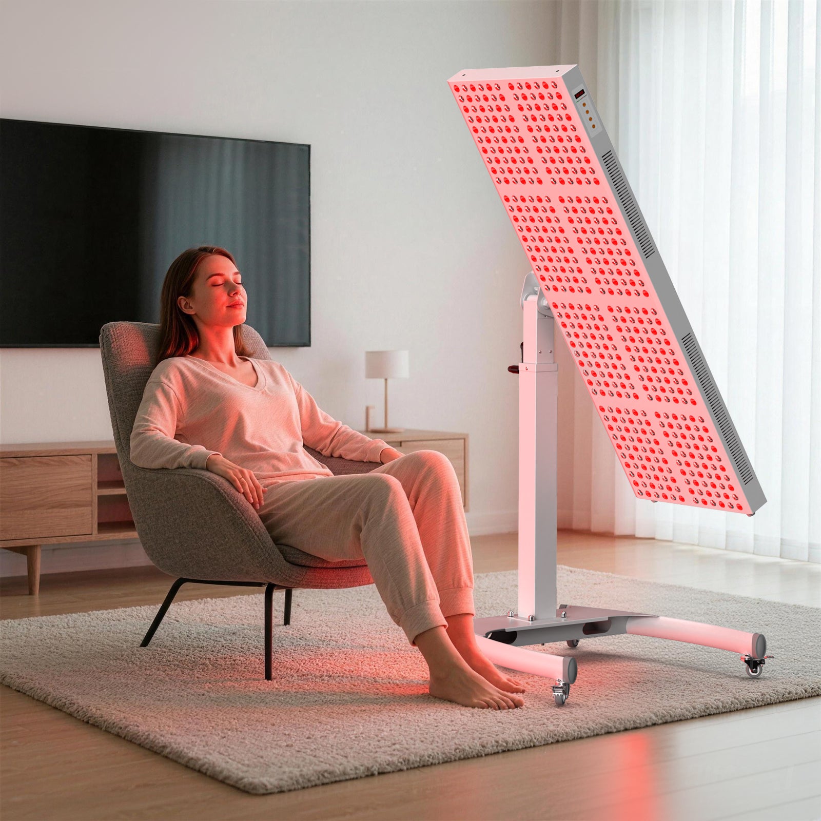 Bontanny Pro Red Light Therapy Device with Stand - Mobile Professional Series (Adjustable 180° )
