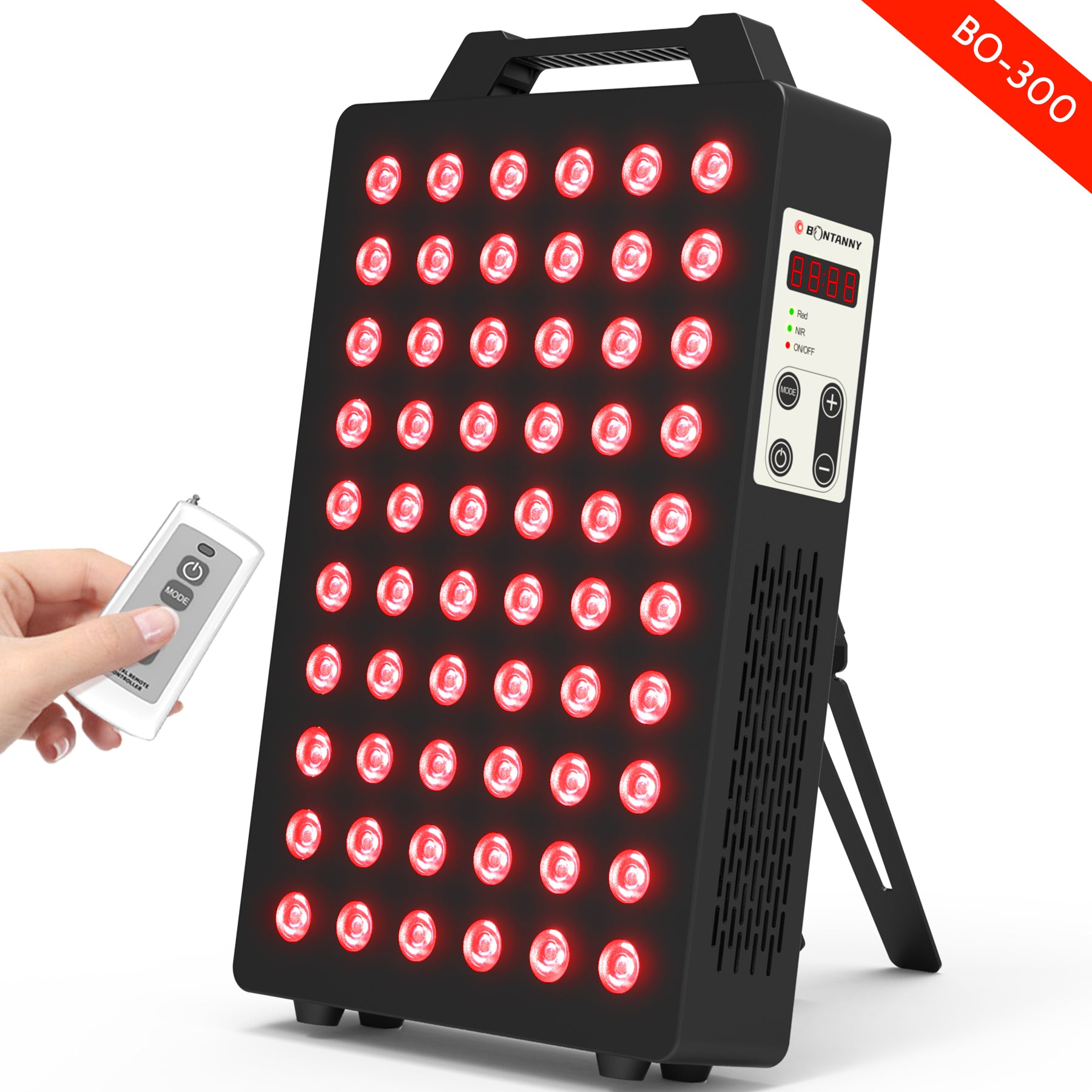 Bontanny Remote Control Series Professional Red Light Therapy Device with Stand