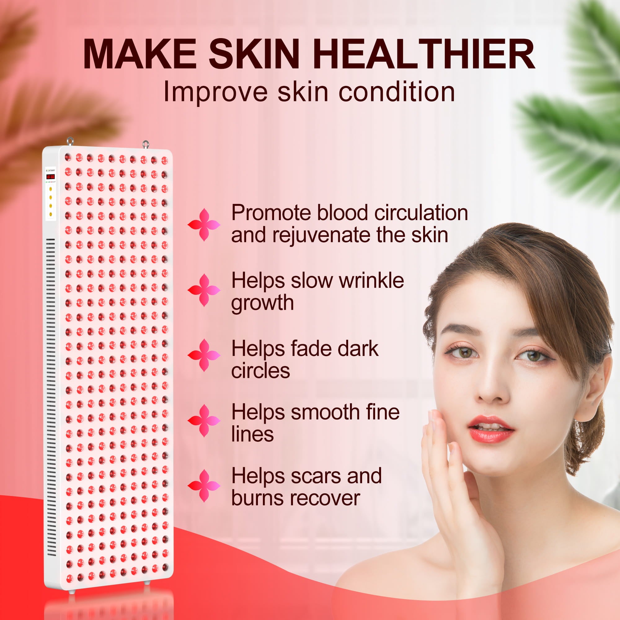 Bontanny Red Light Therapy Device - Professional Treatment (Stand Not Included)