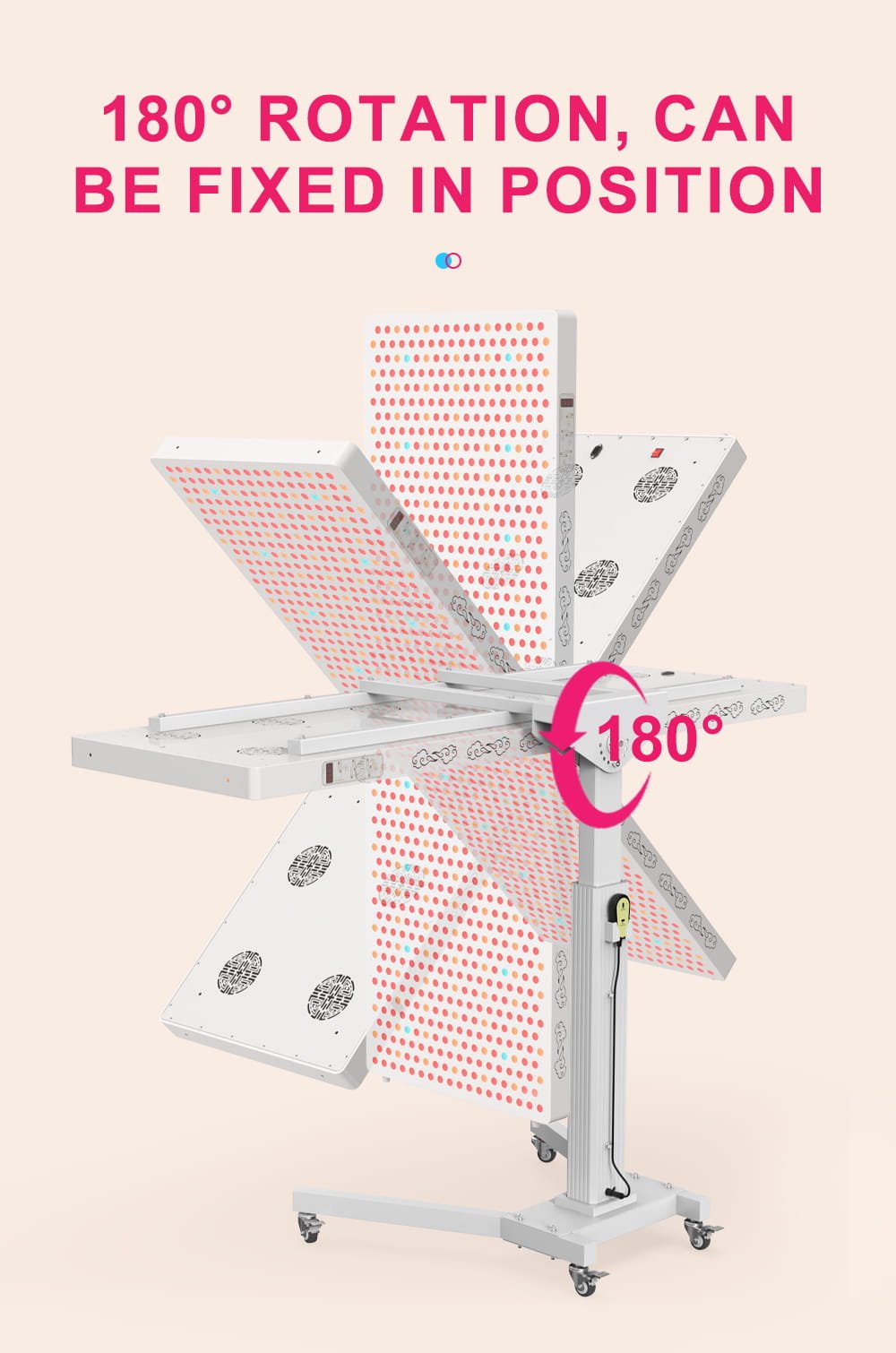 BONTANNY 1500W Medical-Grade Red Light Therapy Panel — 7-Wavelength LED Panel (480/630/660/810/830/850/1060nm) – Red/NIR/Blue Therapy with Stand