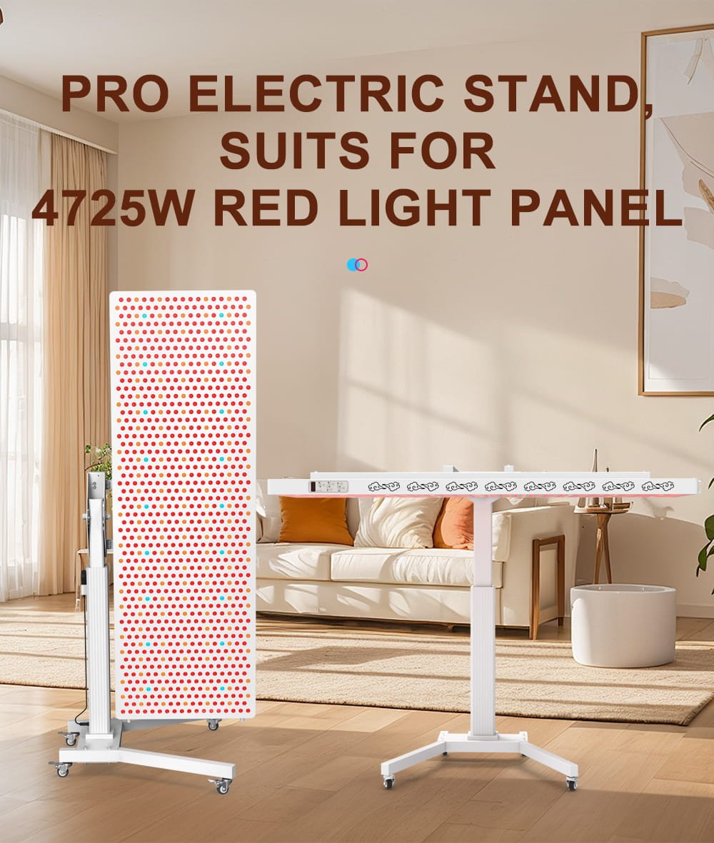 BONTANNY 1500W Medical-Grade Red Light Therapy Panel — 7-Wavelength LED Panel (480/630/660/810/830/850/1060nm) – Red/NIR/Blue Therapy with Stand