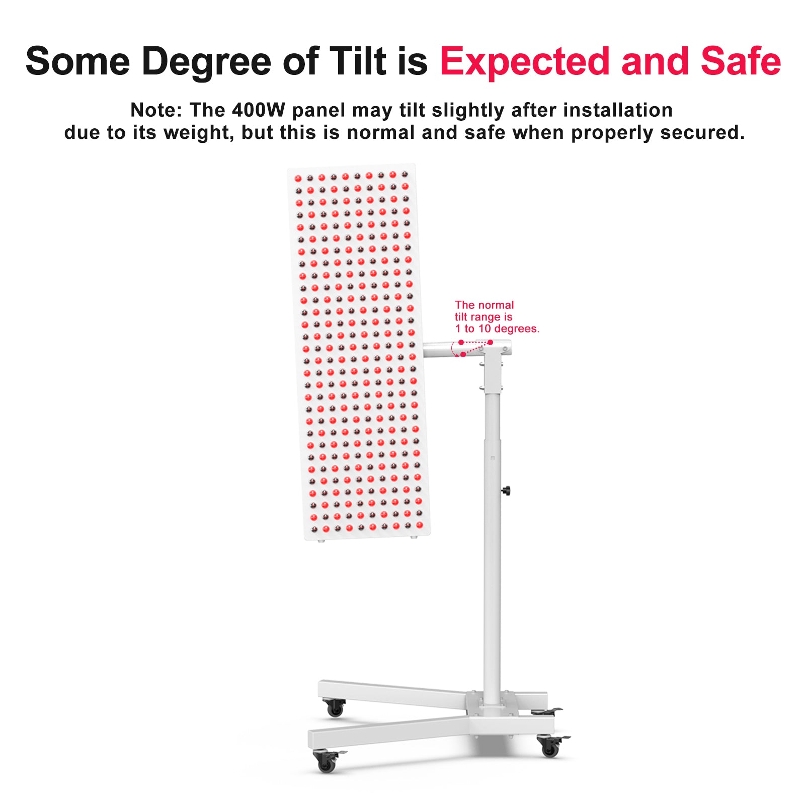 Bontanny Moving Pro -400WSeries Professional Red Light Therapy Device with Stand