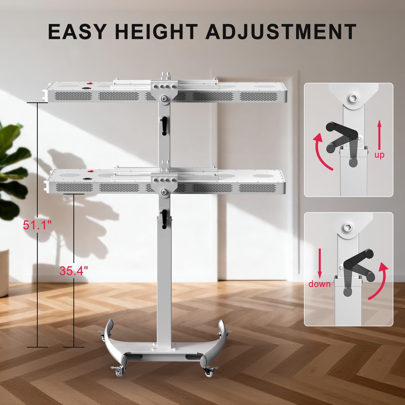 Bontanny Pro Red Light Therapy Device with Stand - Mobile Professional Series (Adjustable 180° )