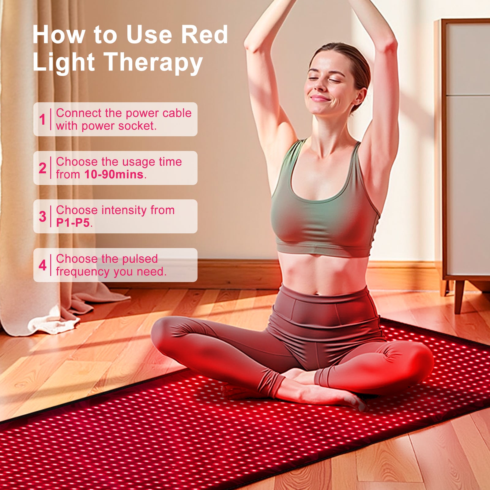 Bontanny Full Body Red & Near-Infrared Therapy Mat
