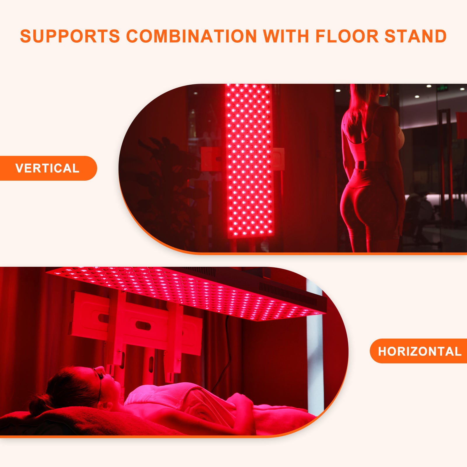 Bontanny Moving Pro Series Professional Red Light Therapy Device with Stand