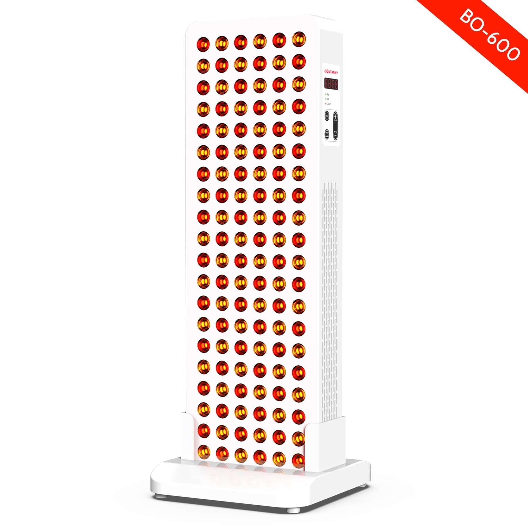 BONTANNY Red Light Therapy with Base, 630/660/810/830/850nm 5 Wavelengths Red Near Infrared Light Device, 224 Dual Chip LEDs